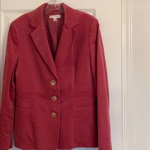 Banana Republic pink velvet blazer Size 14